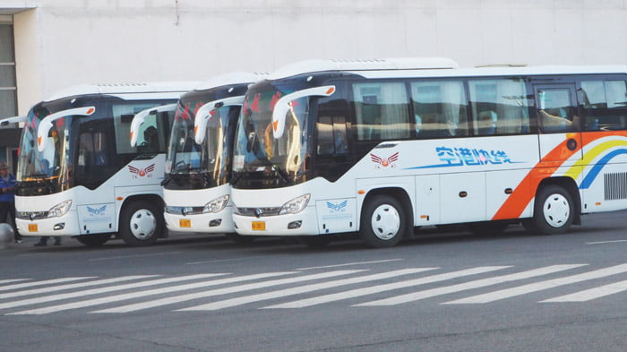  The shuttle buses 