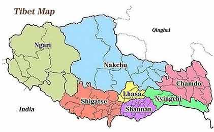 home tibet map
